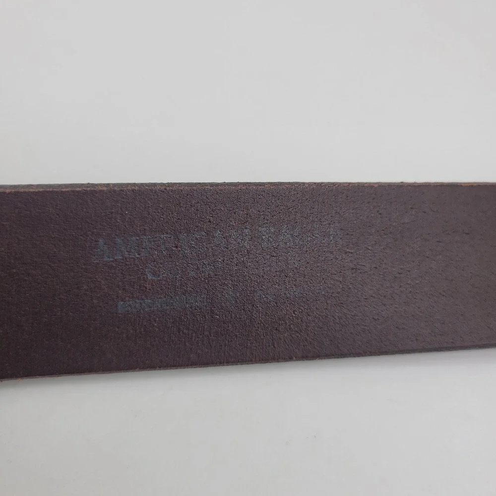 American Eagle Belt 30 Brown Leather Classic Everyday Industrial Work Rugged